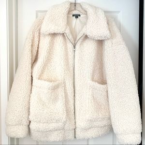 BRAND NEW zip up sherpa